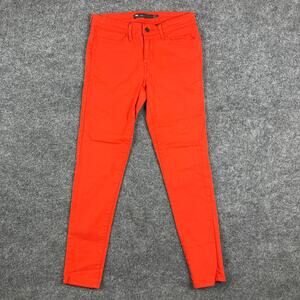 Levi's Legging Jeans Womens Size 6‎ 28 Red Mid Rise Super Skinny Stretch Denim
